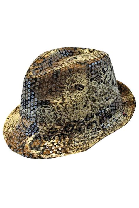 Sequin Snake Skin Print Fedora Hat | Fedora hat, Hats, Fedora