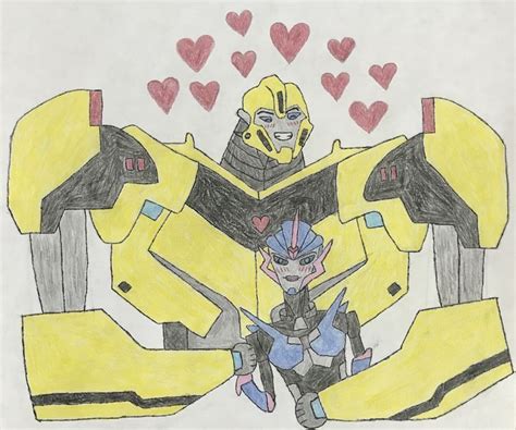 Bumblebee x Arcee fanart | Fan art, Fictional characters, Zelda characters