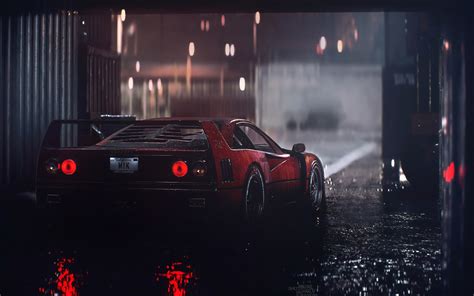 Ferrari F40 Rain 4k - Free 4k Wallpapers - 40.000+ Free 4k Wallpapers - Pixel4k