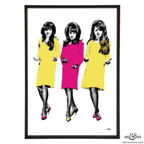 The Ronettes - 1960s Songbirds - Stylish Pop Art of the group | Art & Hue