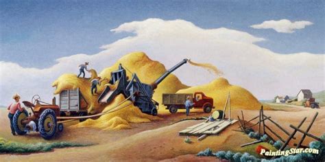 Threshing Painting at PaintingValley.com | Explore collection of Threshing Painting