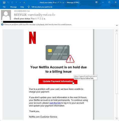 Netflix Phishing Scams | Perception Point