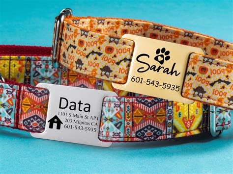 Custom Silent Dog Tag For Dog Personalized Dog Tag Collar | Etsy