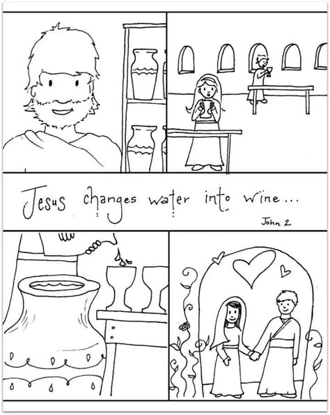 Preschool Bible Lesson (John 2:1-11) Jesus Turns Water Into Wine ...