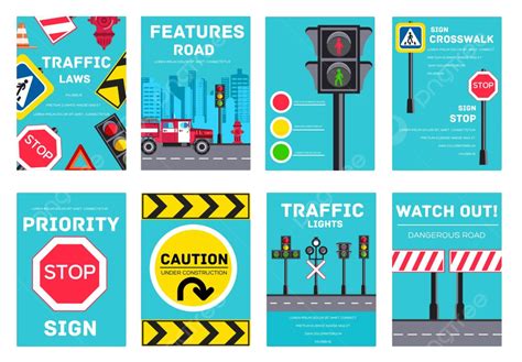 Modern Vector Cards And Brochures For Road Transportation Invitations Vector, Color, Light ...