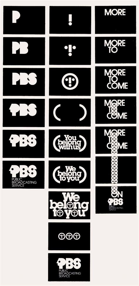 Herb Lubalin - PBS Identity - 1971 | Herb lubalin, Japanese typography, Interior designer logo