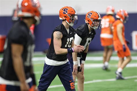 Syracuse football projected offensive depth chart: The backup QB competition is still ongoing ...