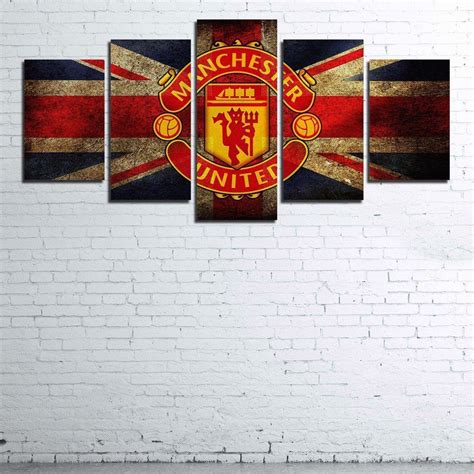 Manchester United 5 Piece Canvas Set Manchester United, Canvas Art Wall ...