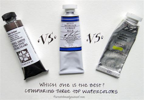 Comparing 3 Top Watercolor Brands — Scratchmade Journal | Watercolor branding, Watercolor ...