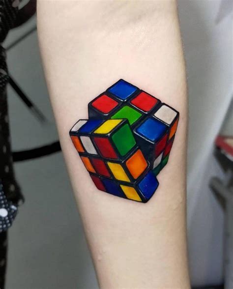 30 Great Rubik's Cube Tattoos You Can Copy | Tattoos with meaning ...
