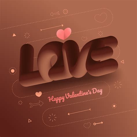 valentine concept heart and text 2214639 Vector Art at Vecteezy