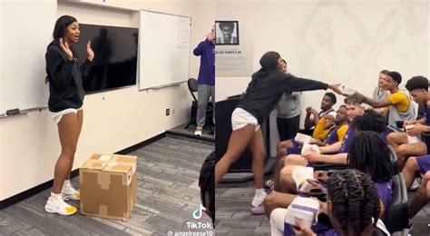 Angel Reese Gifts The LSU's Men's B-ball Team With Beats By Dre