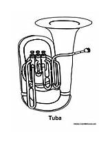 Tuba Coloring Pages sketch template