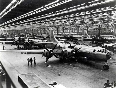 HD wallpaper: Boeing B-29 assembly line during 1944 in Wichita, Kansas ...