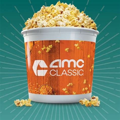 buy the AMC CLASSIC 2020 Annual Popcorn Bucket refills Popcorn for just $4.99 all year