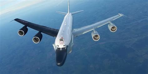 Carl Zha on Twitter: "US Airforce spy plane Boeing RC-135 on the way to observe Chinese military ...