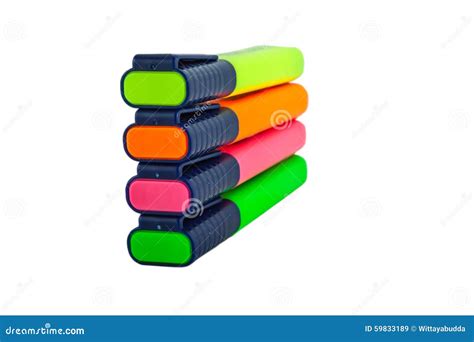 Blue highlighter stock image. Image of colorful, nobody - 59833189