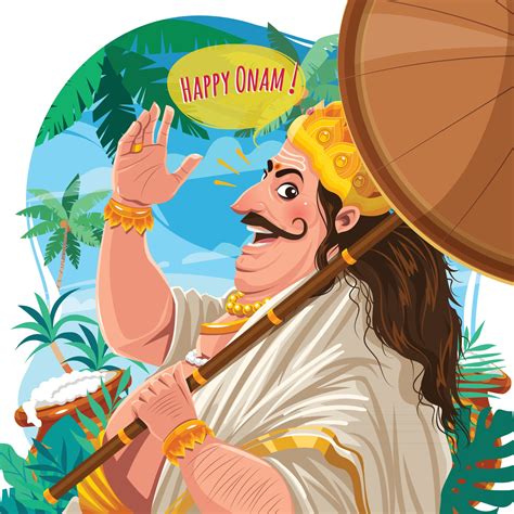 Happy Onam Concept with Mahabali Character 3019312 Vector Art at Vecteezy