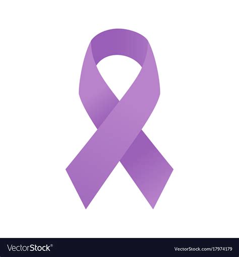 World cancer day awareness ribbon Royalty Free Vector Image