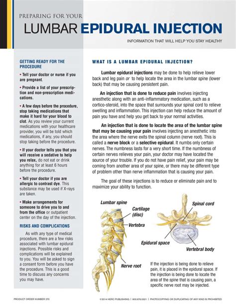 Lumbar Epidural Injection - HERC Publishing