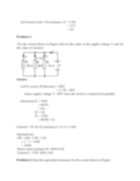 SOLUTION: Parallel circuit solved problems - Studypool