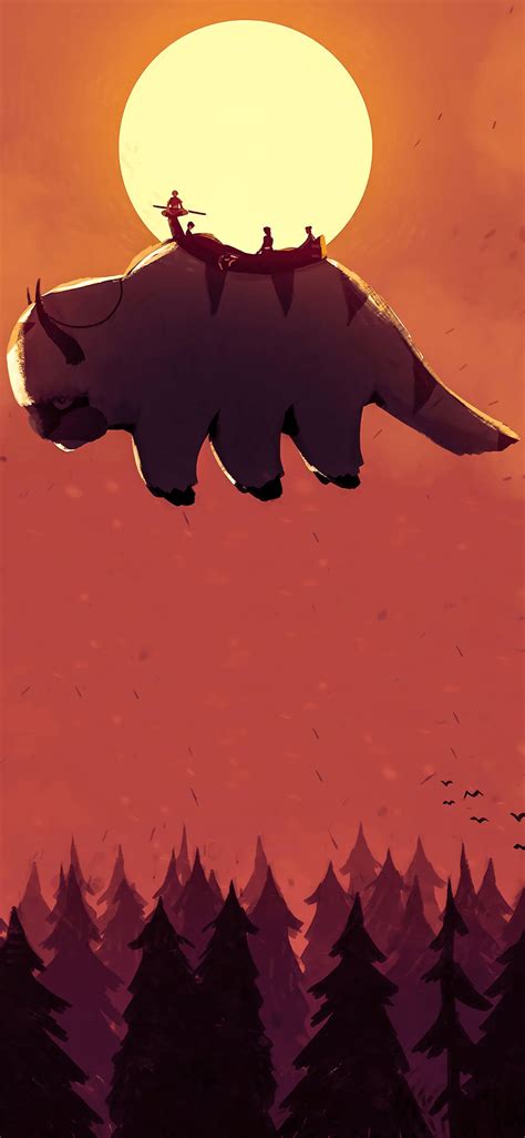 Download Soaring Appa Bison Wallpaper | Wallpapers.com