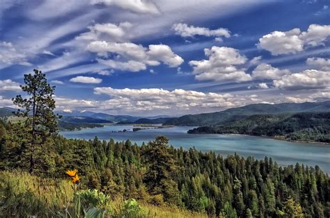 Coeur d'Alene Lake | A view of Lake Coeur d'Alene, with the … | Flickr