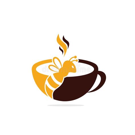 Coffee Bee Logo Inspiration. Stock Vector - Illustration of healthy ...