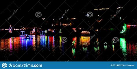 Mousehole Harbour Lights at Christmas Cornwall UK Stock Photo - Image ...