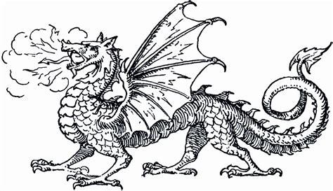 Fire Breathing Dragon Coloring Pages - Coloring Home