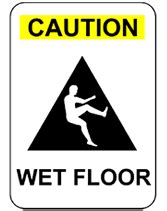 Free Printable Caution Wet Floor Temporary Sign