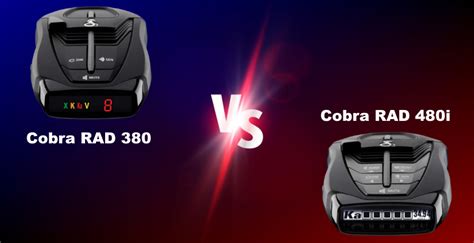 Cobra RAD 380 vs 480i Comparison - GarageGeekTips.com