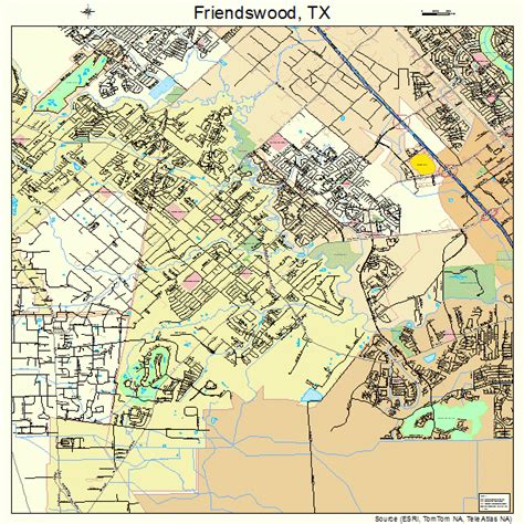 Friendswood Texas Street Map 4827648