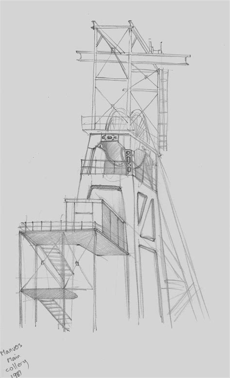 Manvers Main Colliery Drawing