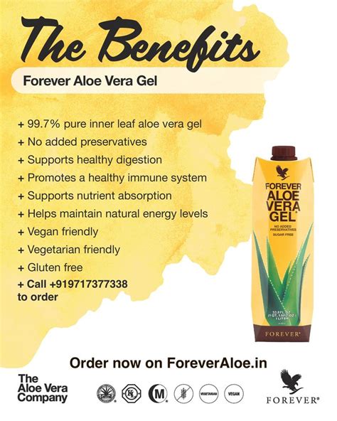 The Benefits of Forever Aloe Vera Gel | Forever aloe, Aloe vera gel ...