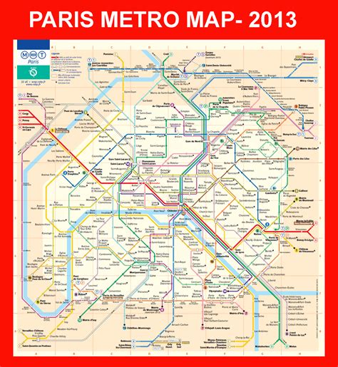 Map Of Paris Subway Underground Tube Metro Stations L - vrogue.co