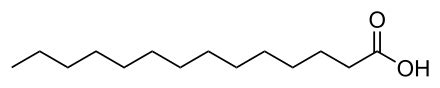 The fatty acid - Myristic Acid