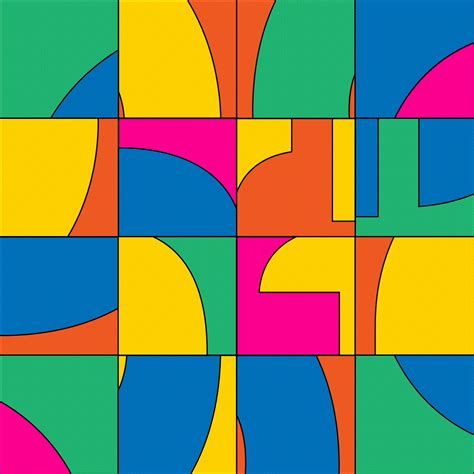 an image of a multicolored pattern with squares and rectangles on it