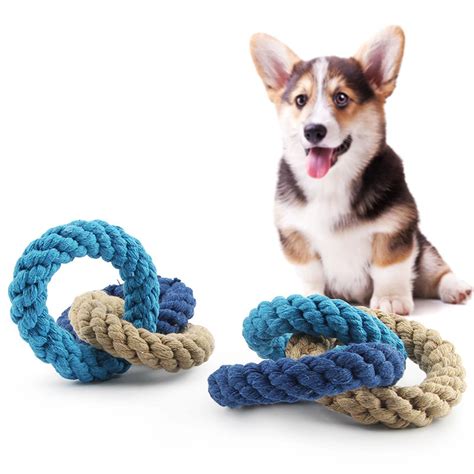 Small Dog Toy Rope Weave Knot Pet Toy Puppy Chew Clean Teeth | Etsy