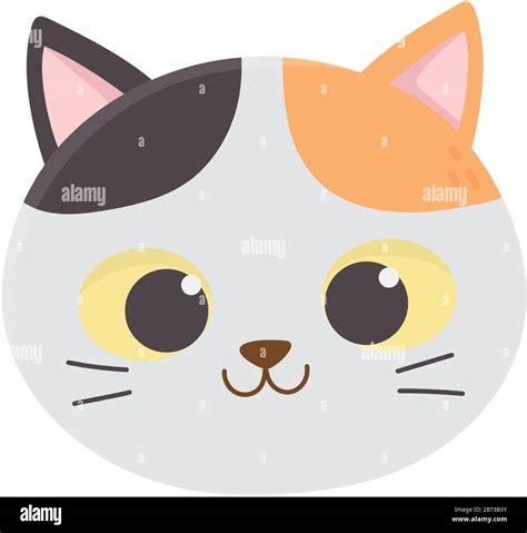 cute cat face feline cartoon animal icon vector illustration Stock Vector Image & Art - Alamy