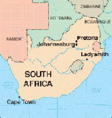 South Africa Map Pretoria