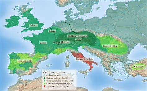 Celtic map expansion | Ancient celts, Europe map, Celtic