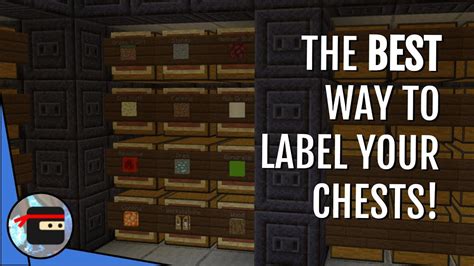 The BEST Way to LABEL Your Chests! | Minecraft Quick Tips - YouTube