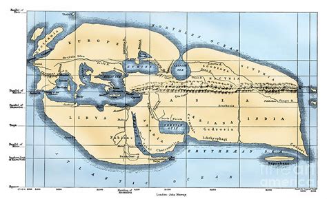 World Map: Eratosthenes Photograph by Granger - Fine Art America