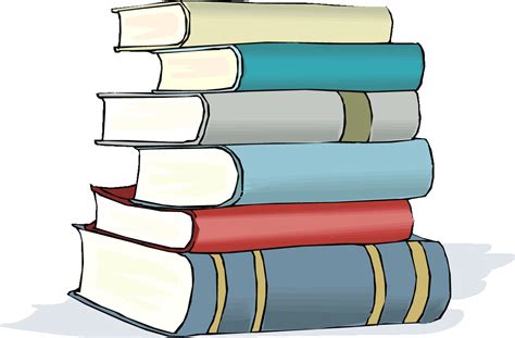 Stack Of Books Drawing | Free download on ClipArtMag