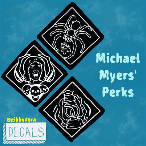 Dead By Daylight Decal Michael Myers Perks | Etsy