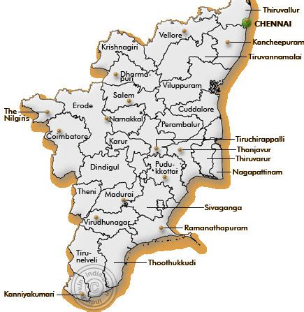 Tamil Nadu Road Map : Tamil Nadu Cities Towns Ring Road Bypass Road ...