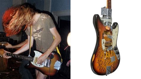 Kurt Cobain-signed 1973 Fender Mustang – which he smashed onstage in 1989 – goes up for auction ...