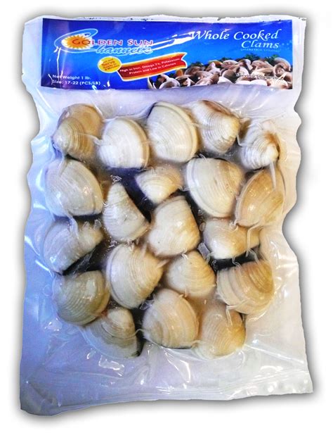 Channel's Golden Sun frozen whole clams are perfect for your favorite ...