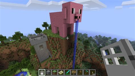 pig statue Minecraft Map